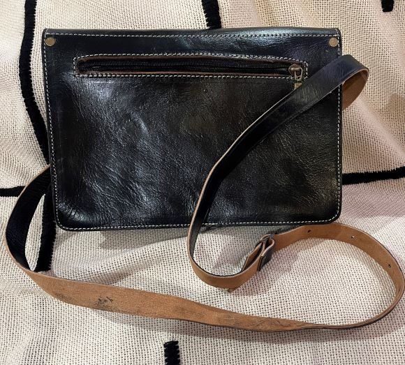 sac cuir maroc unisex 11.5 x 7.25 x 2.5 inches