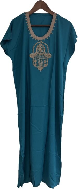 Hamsa green kaftan Hamsa green kaftan