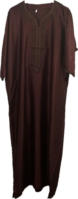 Moroccan kaftan brown mauve