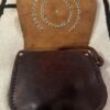 brown 7 inch leather bag3 brown leather bag with vintage look