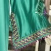 Moroccan green kaftan dress