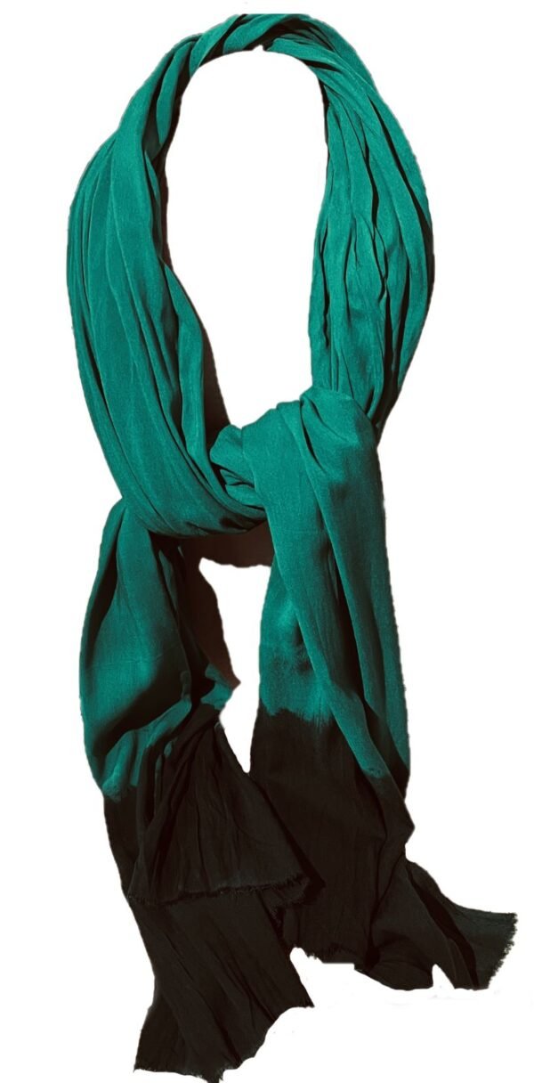 green scarf a cotton shawl