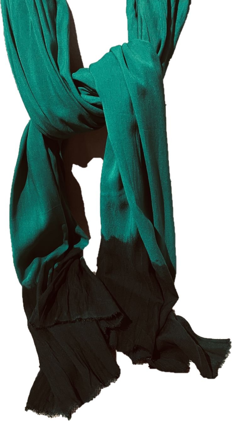 green scarf1 cheche foulard marocain