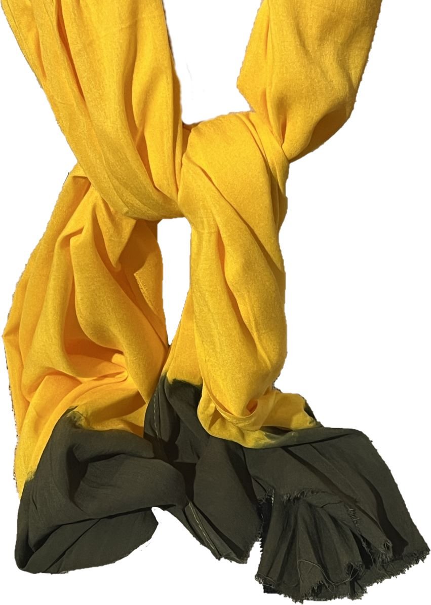 moroccan yellow scarf chale marocain large de couleur jaune