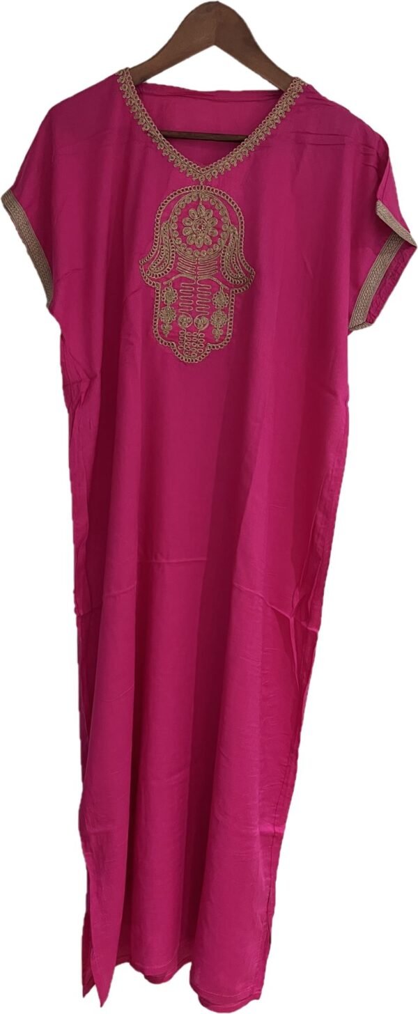 pink hamsa hand design dress