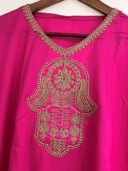pink hamsa hand design dress2 hamsa hand design