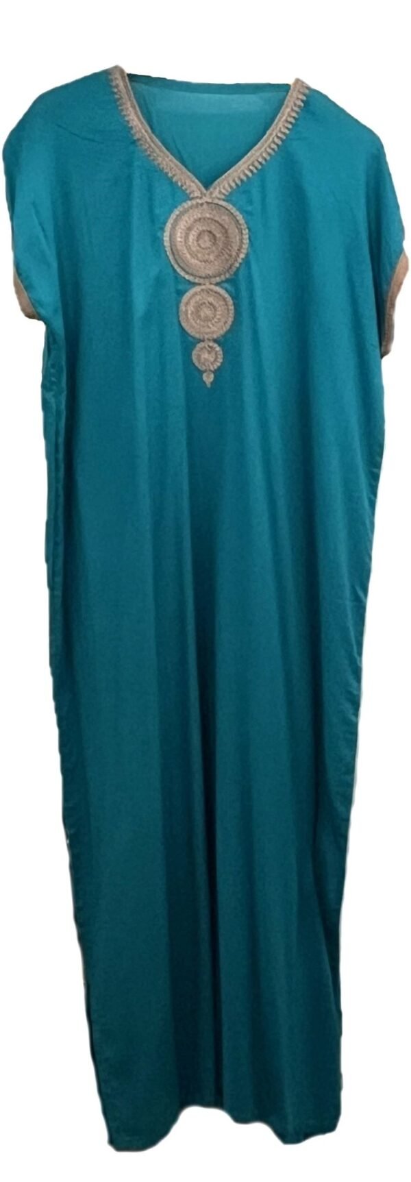 turquoise kaftan