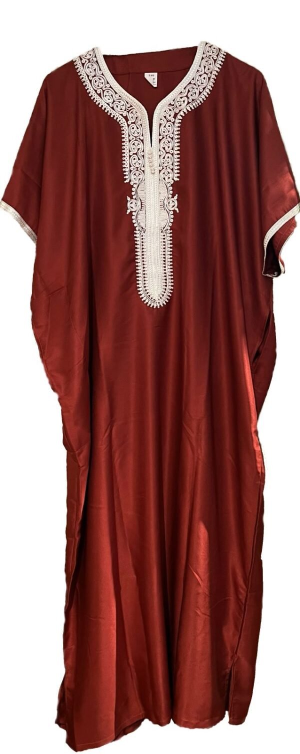 Caftan homme rouge marocain