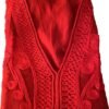 caftan rouge tres confortable fait cotton