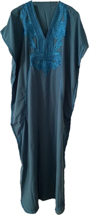 Moroccan women caftan turquoise kaftan Montreal quebec canada