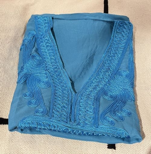 caftan pour femme turquoise