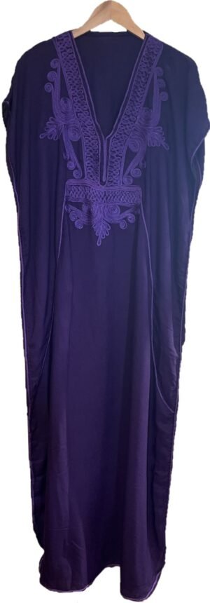 Purple Moroccan kaftan for women Purple kaftan dress