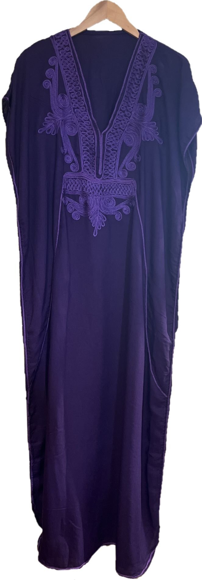 Purple Moroccan kaftan for women Purple kaftan dress