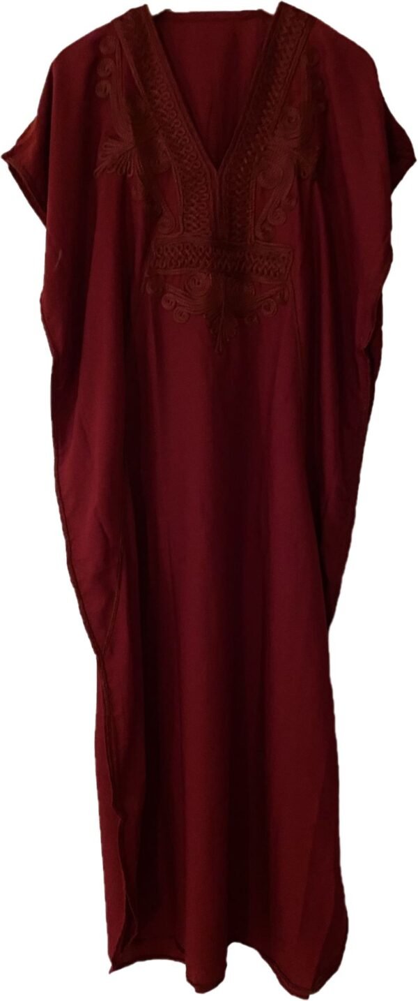 caftan marocain rouge pour femme