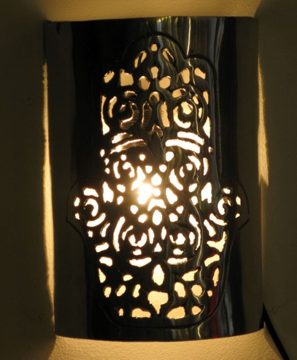 hamsa design sconce