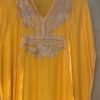 Yellow kaftan dress
