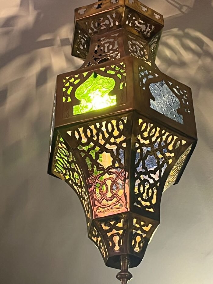 hanging lantern brass