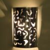moroccan sconce handcrafted Moroccan silver sconce is made of polished cast aluminum
