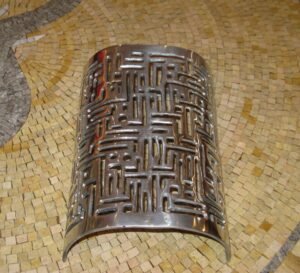 sconce light1 applique murale argentée maroc