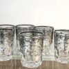 Silver moroccan tea glasses