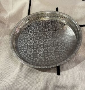Moroccan silver tray Moroccan silver tray