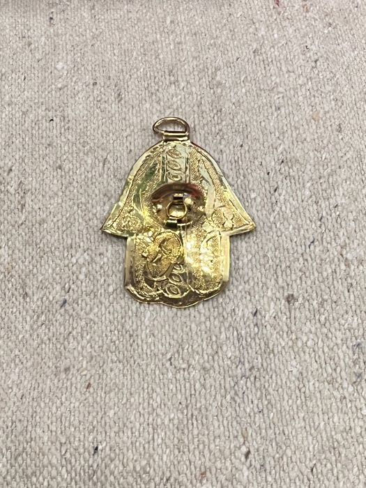 brass hamsa hand