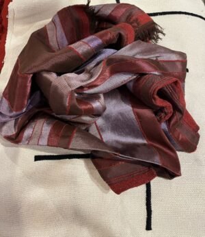 couverture marocaine en soie naturelle