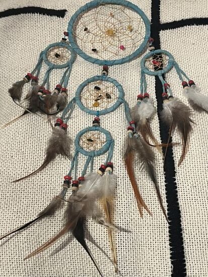 dream catcher bleu