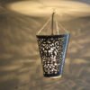 hanging silver lamp