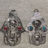 silver hamsa wall decor