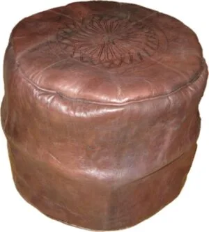 brown pouf ottoman pouf brun