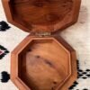 decorative burl wood box ideal for storage your jewelry