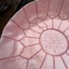pink moroccan pouf