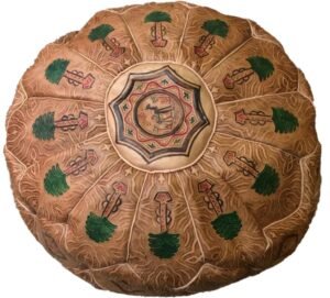 moroccan leather tan large pouf8 moroccan leather tan large pouf