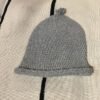 wool beanie bonnet gris laine naturelle