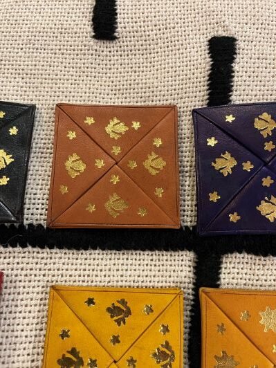 Moroccan brown coin purse