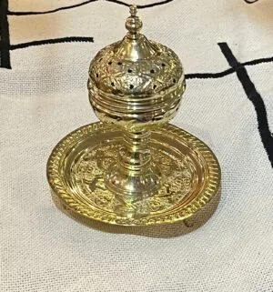 Moroccan brass incense burner Moroccan brass incense burner
