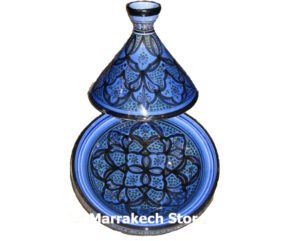 blue tagine for serving blue tagine for serving