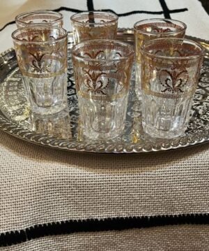gold moroccan tea glasses gold moroccan tea glasses