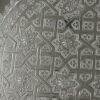 plateau argentee sur pieds en bois maroc
