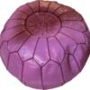 pouf marocain vieux rose