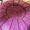 Moroccan pouf vintage pink