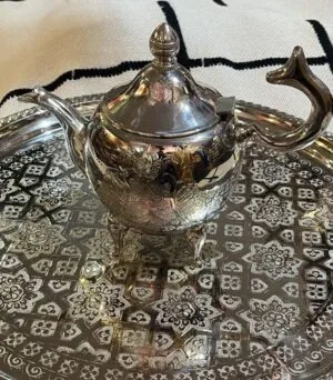 stainless steel Moroccan teapot