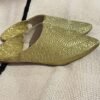 babouches marocaines dorees2 babouches marocaines avec un design dore