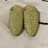 gold Moroccan slippers women