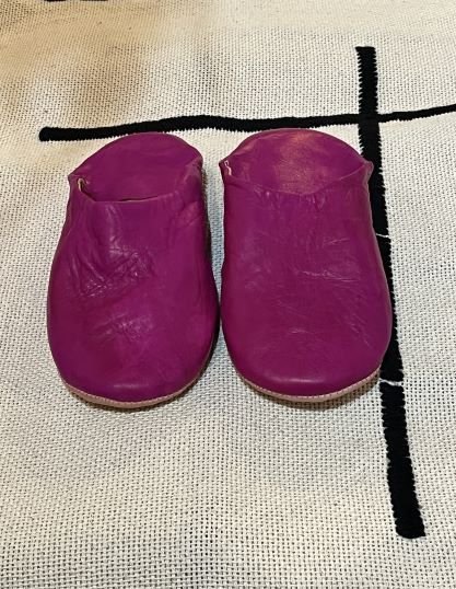 pink women slippers babouche