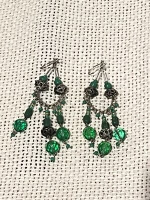 Dangle Earrings Green Dangle Earrings Green