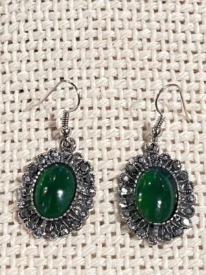 Emerald stone earrings Emerald stone earrings