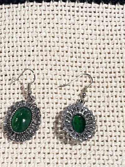 boucles oreilles emerald