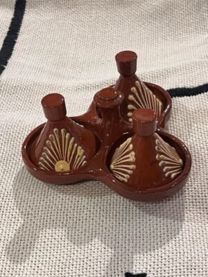 Moroccan mini tajine set of three Moroccan mini tajine set of three